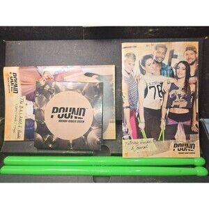 POUND Rockout Results System Workout Kit – 5 DVDs, Ripstix Drumsticks & Guides